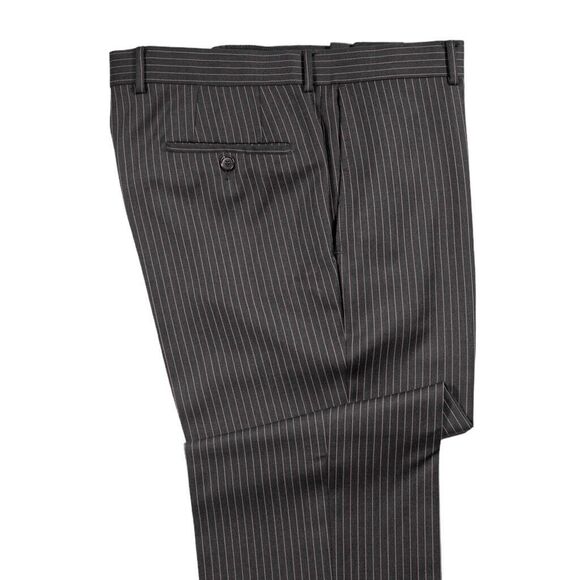 Hugo Boss Mens Suit 2 Piece Gray Pink Striped Wool Blazer Jacket 42S Pants 36x30 - Picture 15 of 16